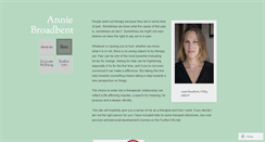 Desktop Screenshot of anniebroadbent.com